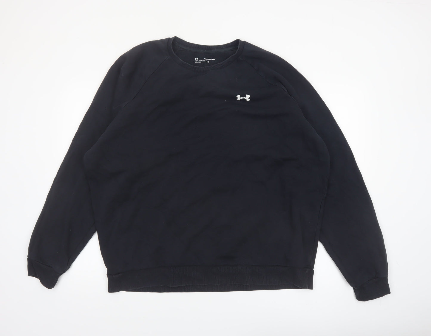 Under Armour Men Black 2XL Pullover Fleece Sweatshirt
