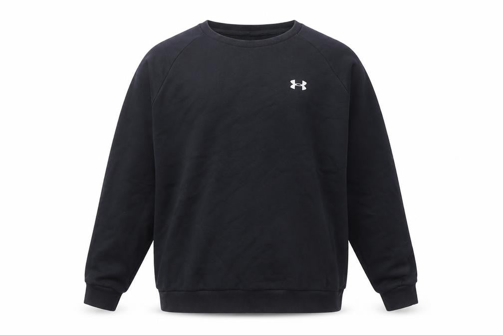 Under Armour Men Black 2XL Pullover Fleece Sweatshirt