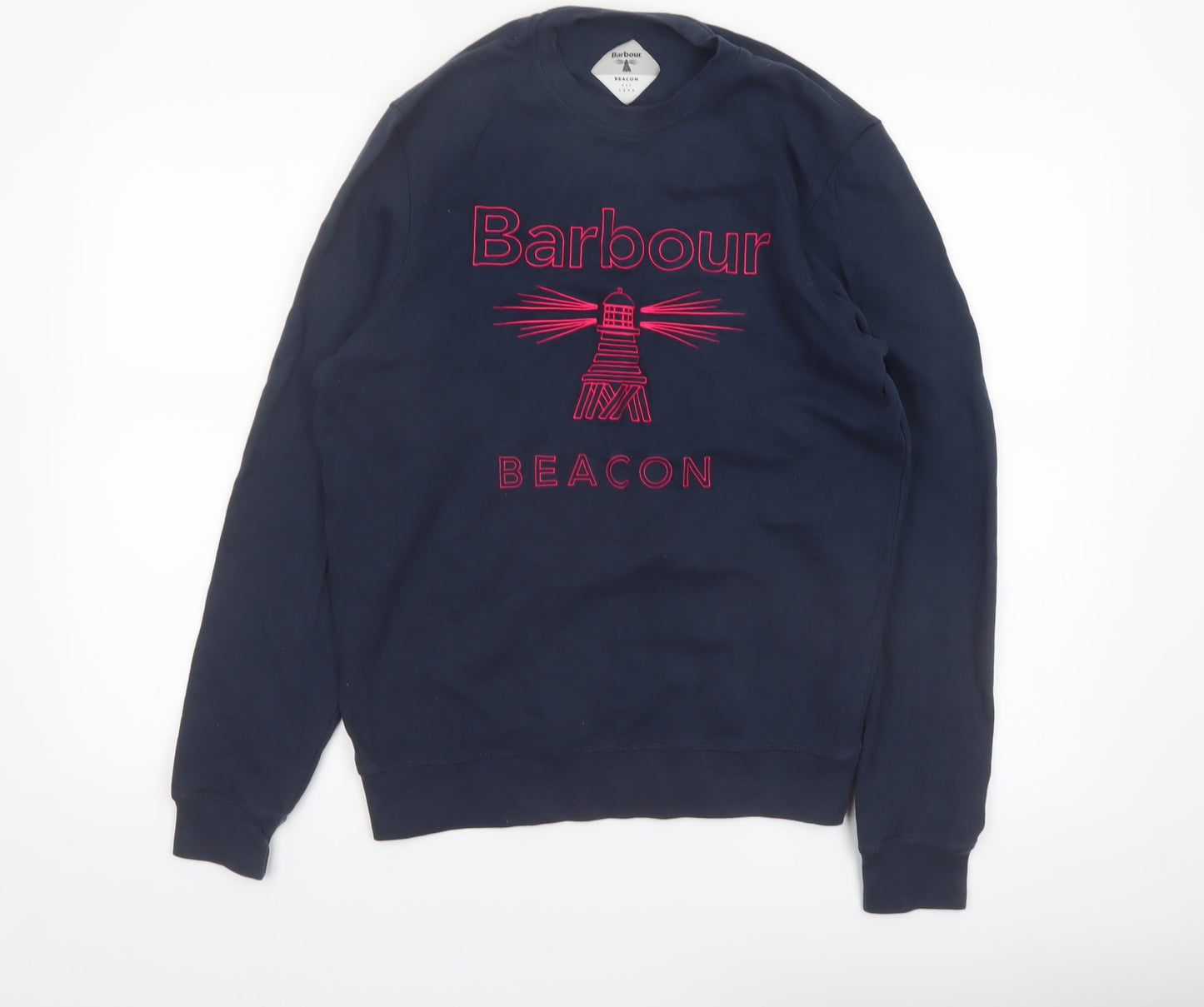 Barbour Beacon Men's Blue Cotton Pullover Sweatshirt Size S