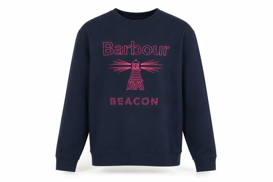 Barbour Beacon Men's Blue Cotton Pullover Sweatshirt Size S