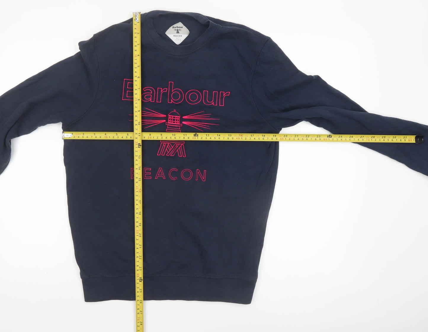 Barbour Beacon Men's Blue Cotton Pullover Sweatshirt Size S