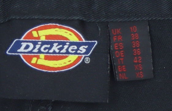 Dickies Womens Black Cargo Workwear Trousers Size 10 Regular