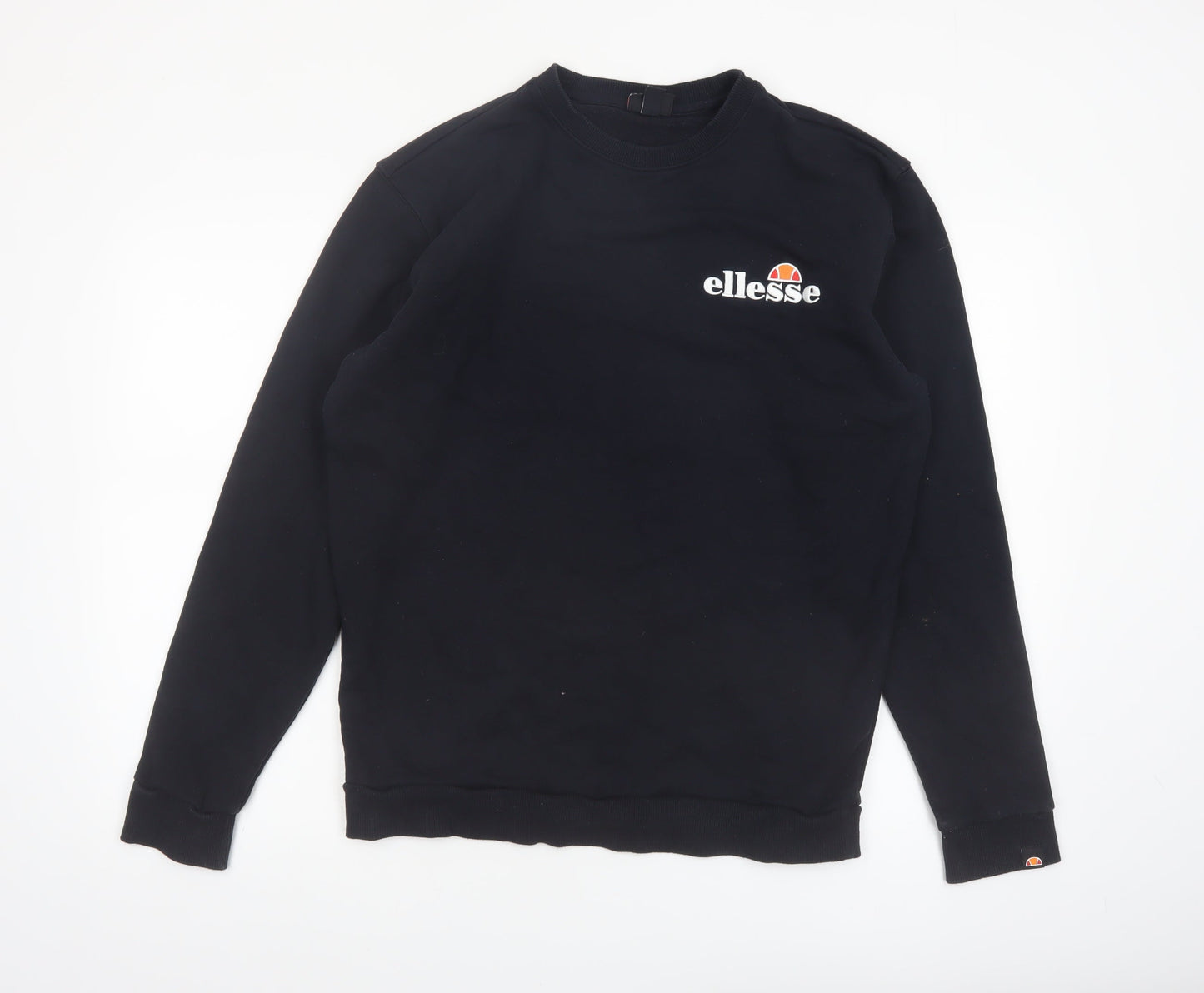 Ellesse Men's Black Crew Neck Pullover Sweatshirt M