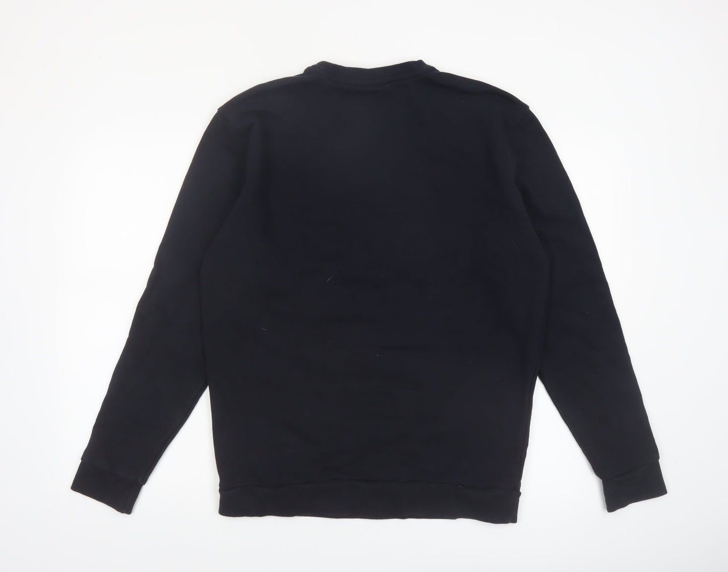 Ellesse Men's Black Crew Neck Pullover Sweatshirt M