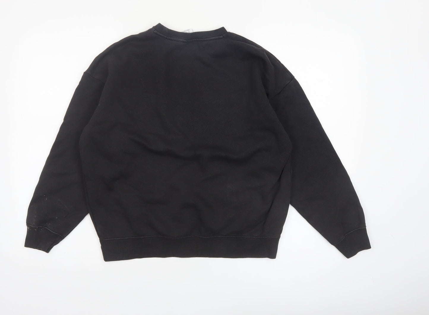 Puma Women Black XS Crew Neck Cotton Blend Sweatshirt