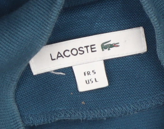Lacoste Men's Blue Bomber Jacket Size L Zip-Up Lightweight