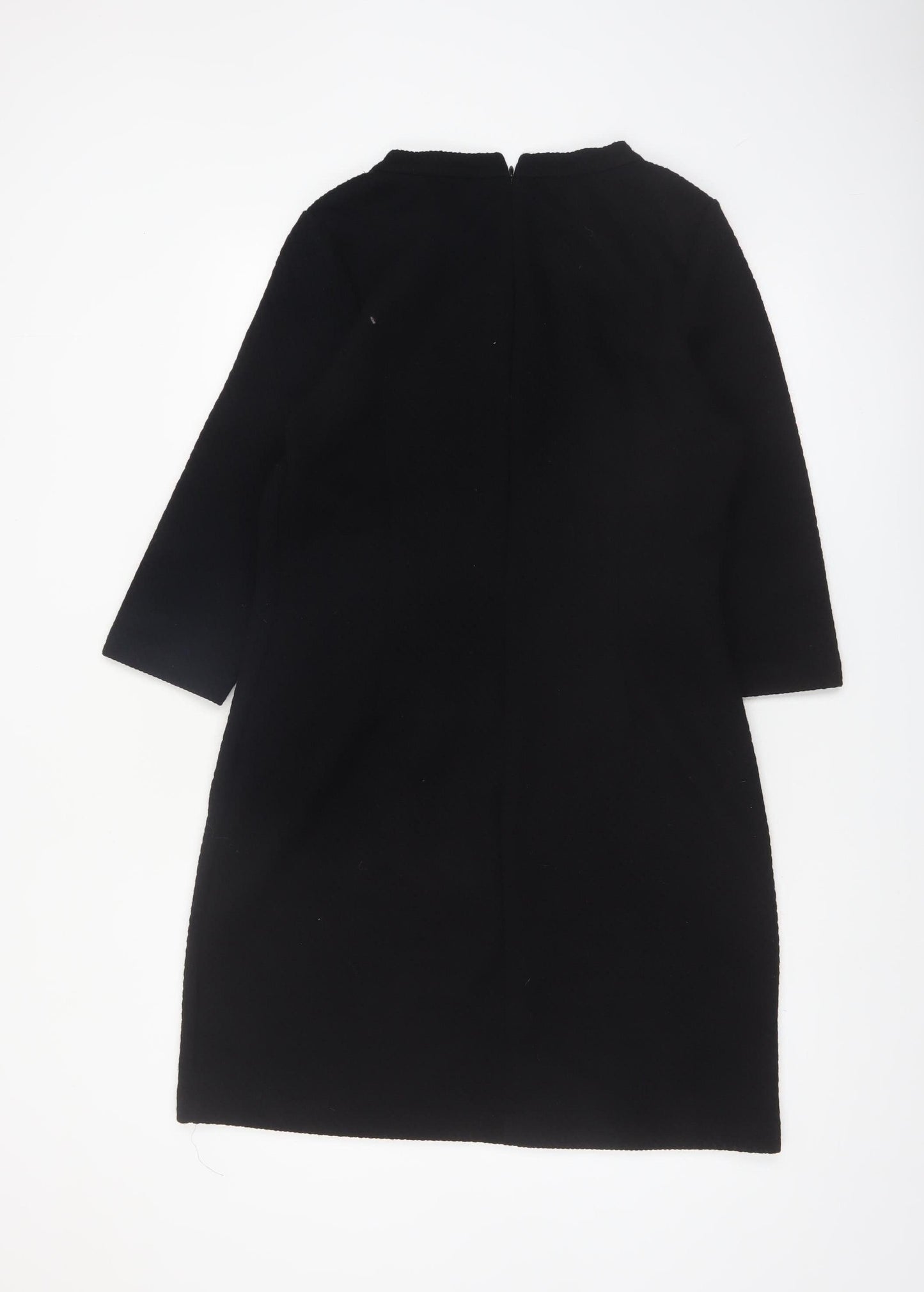 Boden Women’s Black Shift Dress Size 14 Workwear 3/4 Sleeve
