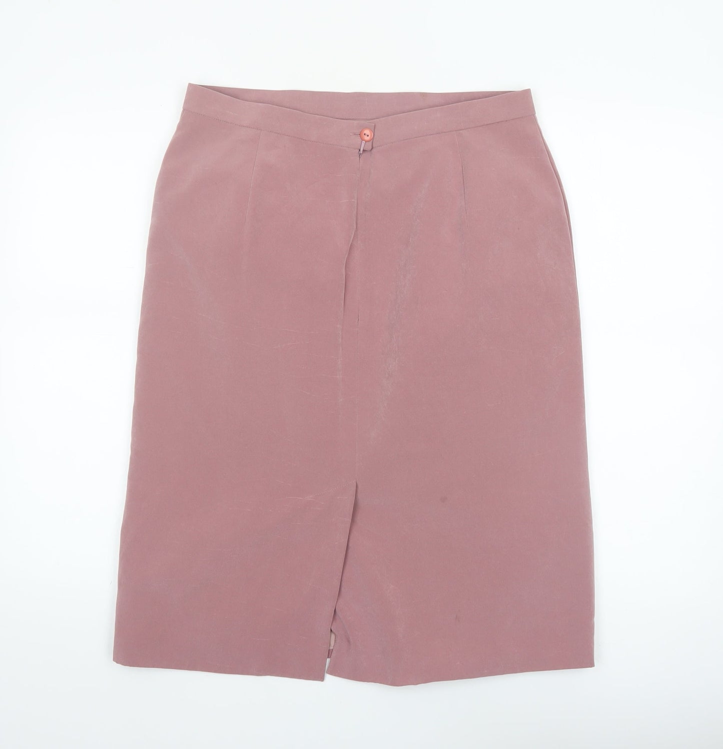 Jacques Vert Women's Pink Size 16 Pencil Skirt Lined Knee Length