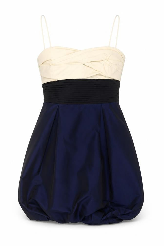BCBGMAXAZRIA Women's Multicoloured Size 10 Strapless Bubble Hem Dress