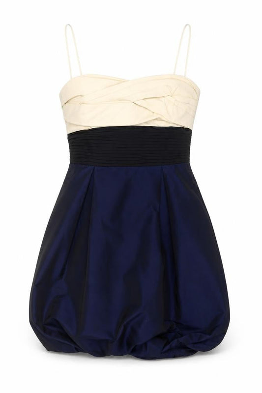 BCBGMAXAZRIA Women's Multicoloured Size 10 Strapless Bubble Hem Dress