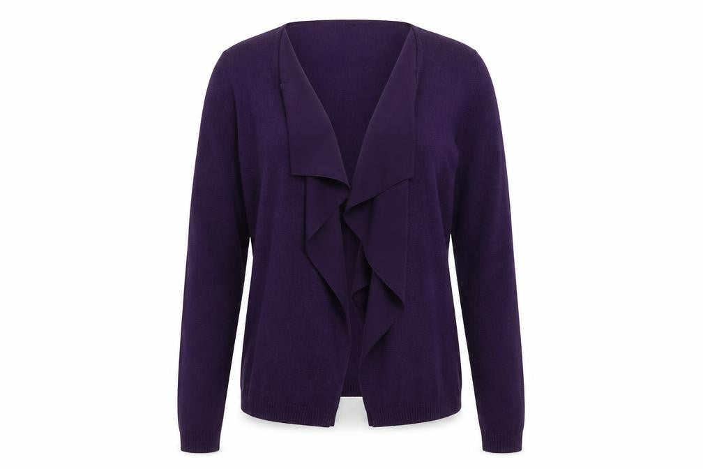 Marks & Spencer Per Una Women's Purple Cardigan Size 12 Lightweight Knit