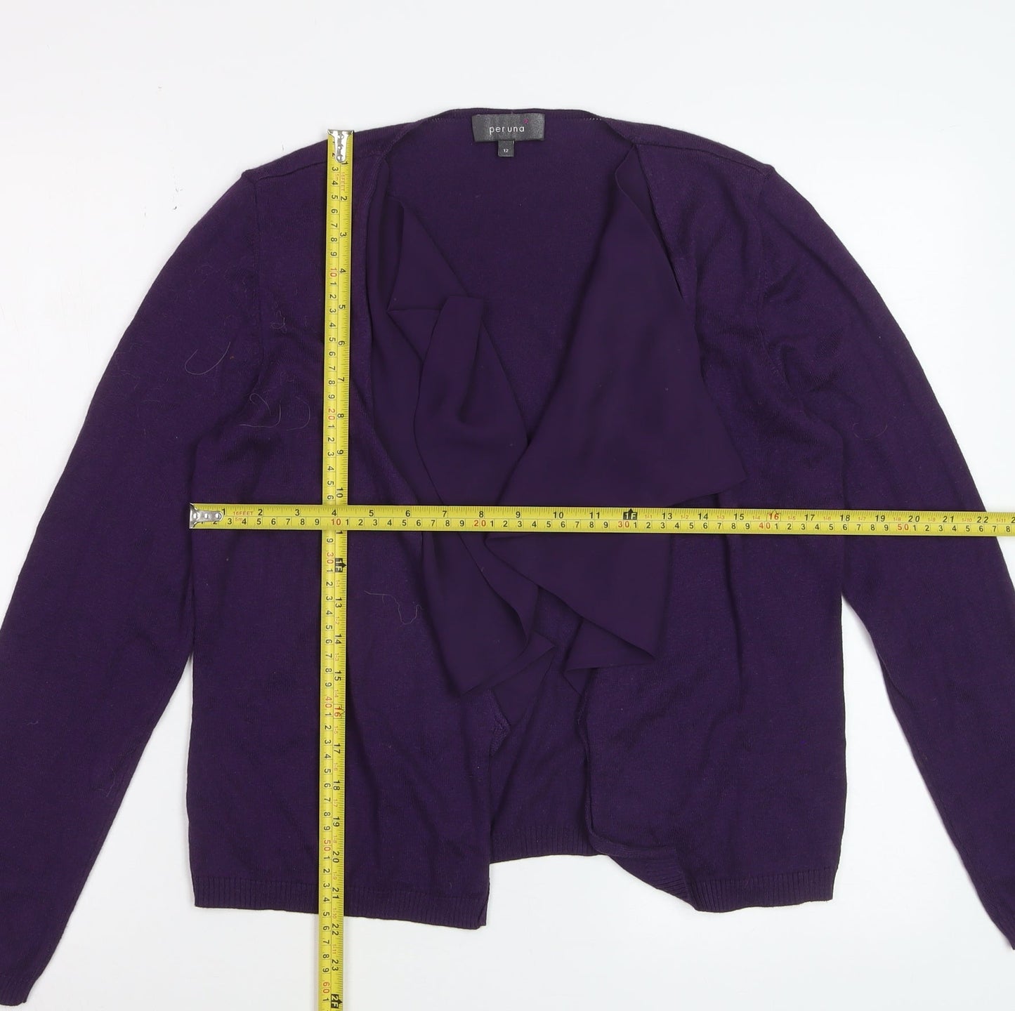 Marks and Spencer Per Una Women's Purple Cardigan Size 12 Lightweight Knit