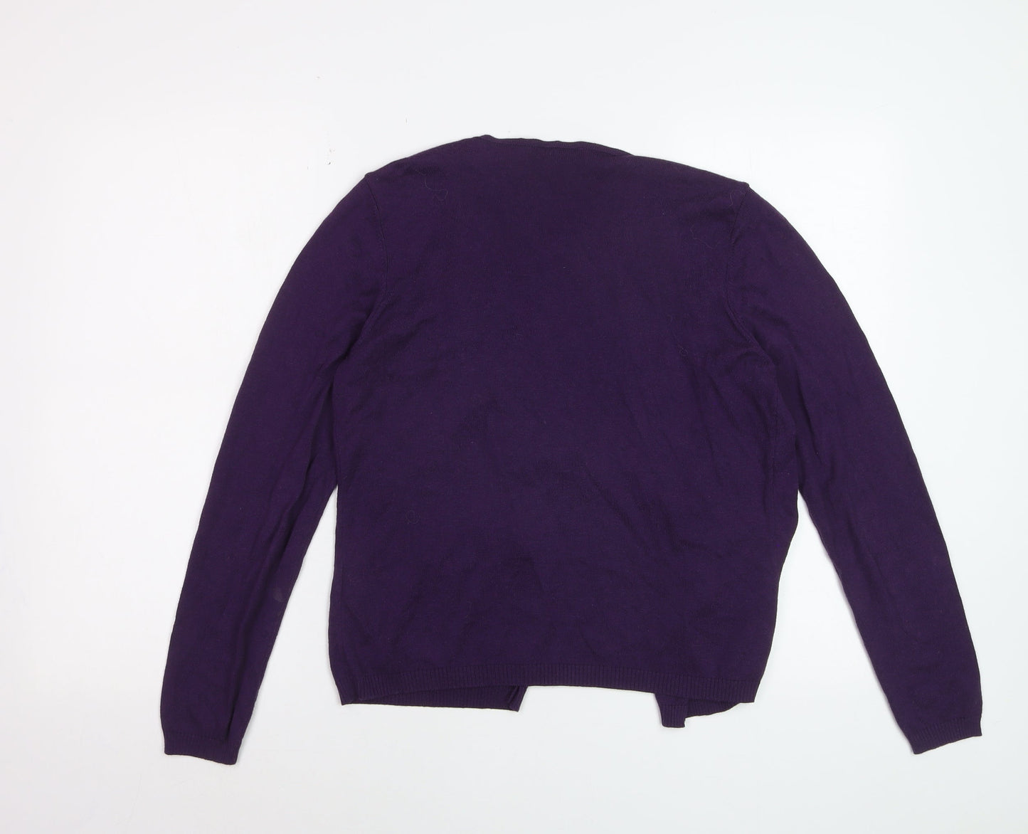 Marks and Spencer Per Una Women's Purple Cardigan Size 12 Lightweight Knit