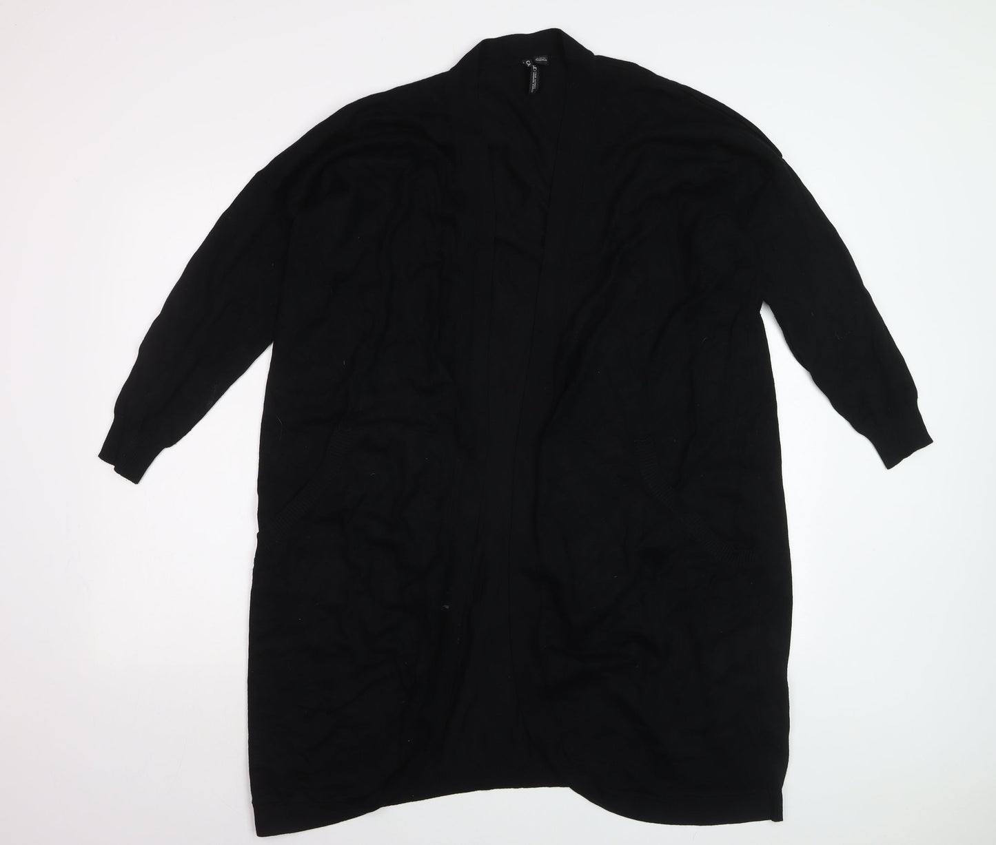 Capsule Women Black Long Sleeve Open Cardigan Size 24/26
