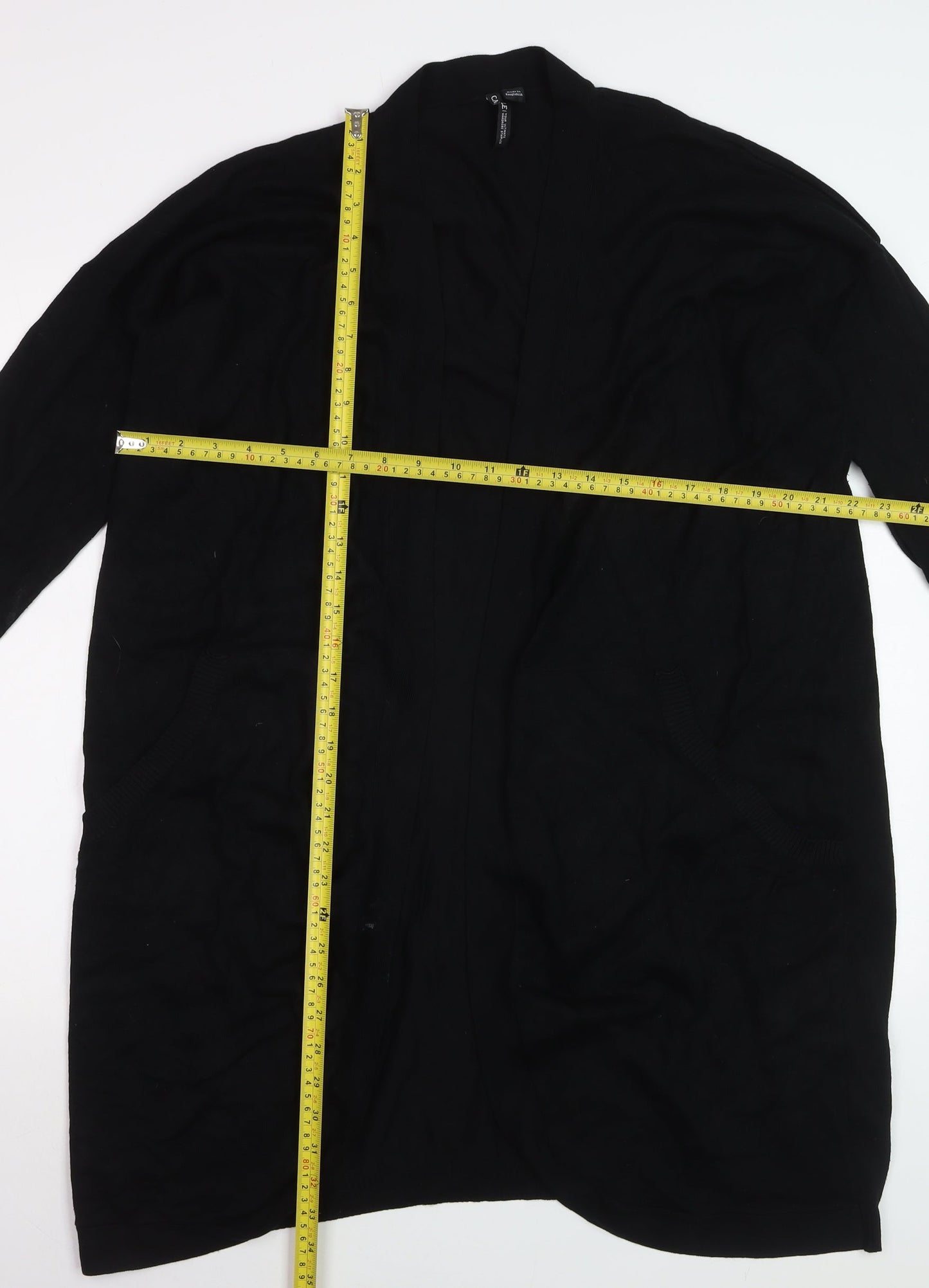 Capsule Women Black Long Sleeve Open Cardigan Size 24/26