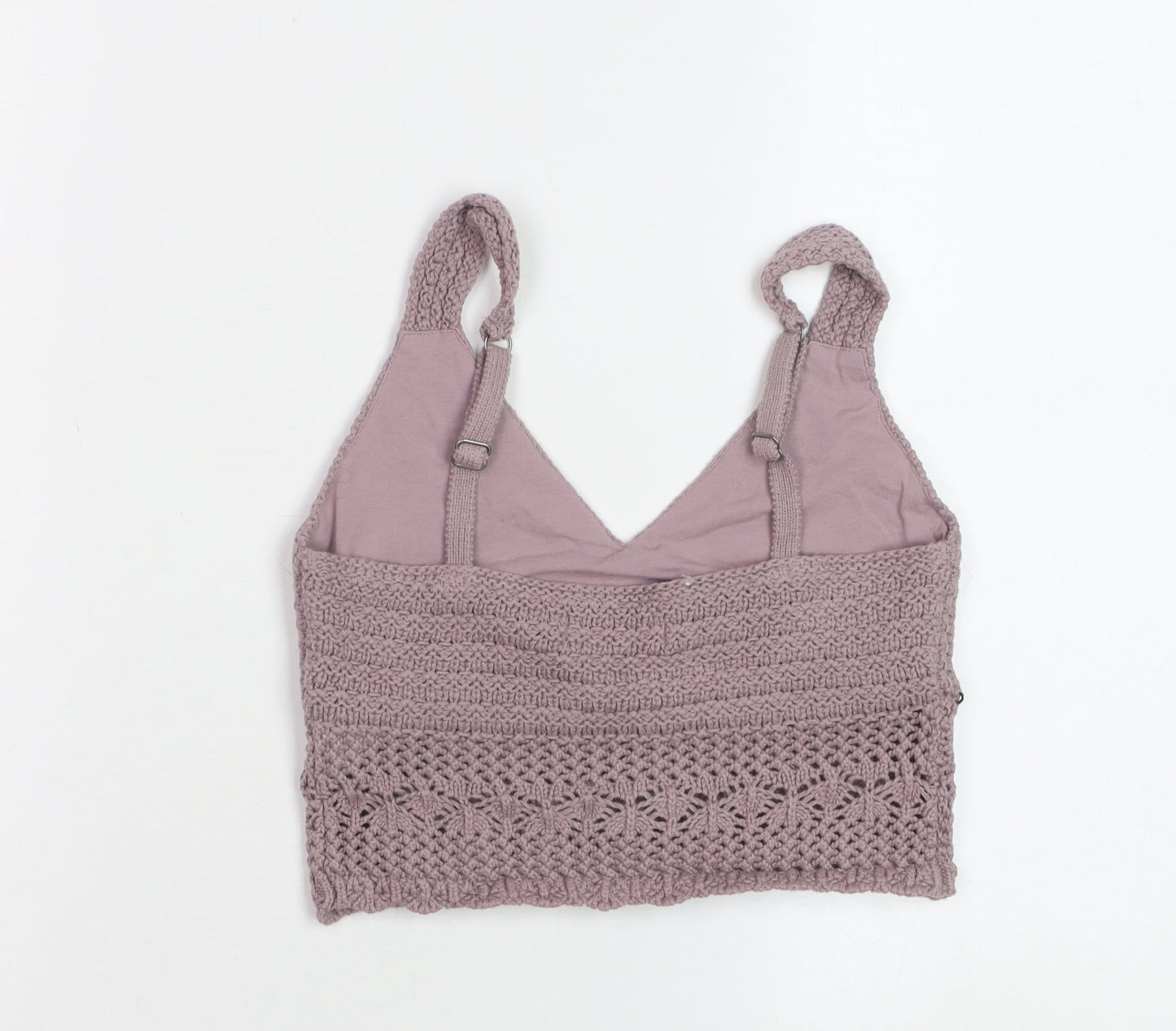 Hollister Women's Purple Crochet Camisole Tank Top XS