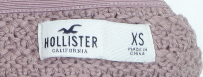 Hollister Women's Purple Crochet Camisole Tank Top XS