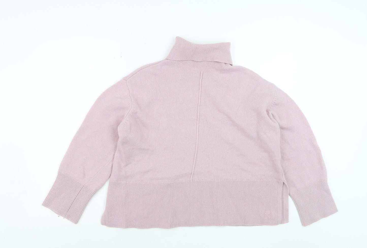 Crew Clothing Company Women Pink Roll Neck Wool Jumper Size 12
