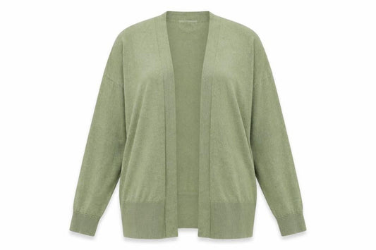 Oasis Women’s Green Long Cotton Cardigan Size S