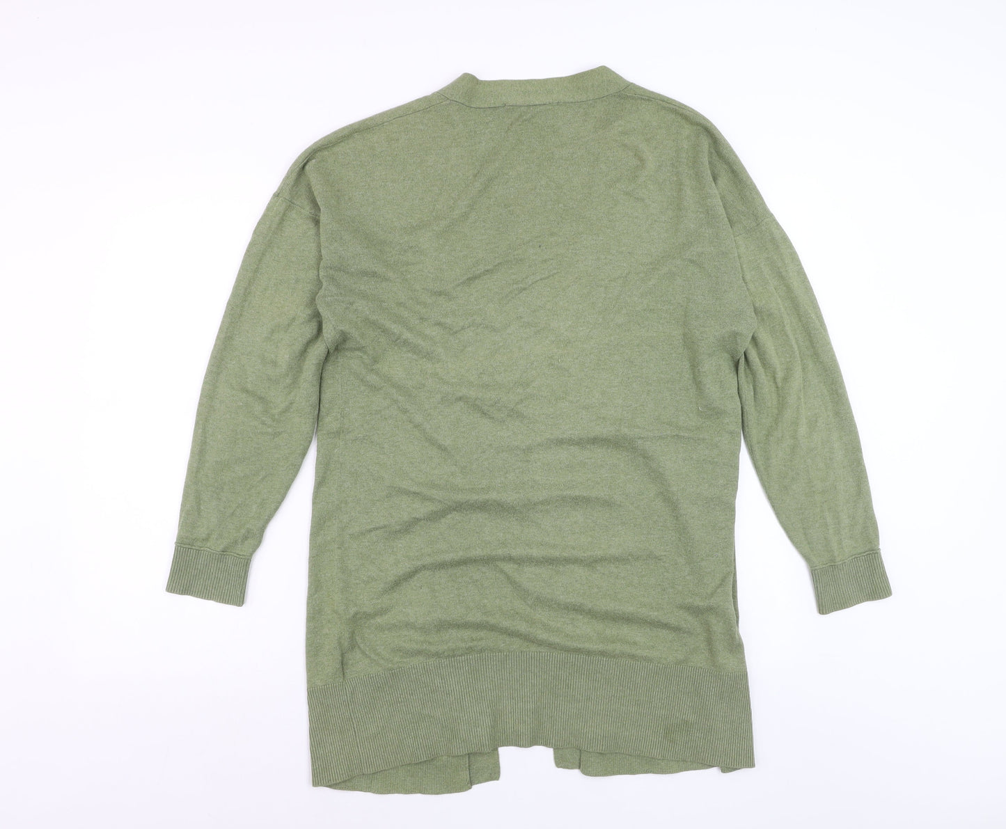 Oasis Women’s Green Long Cotton Cardigan Size S