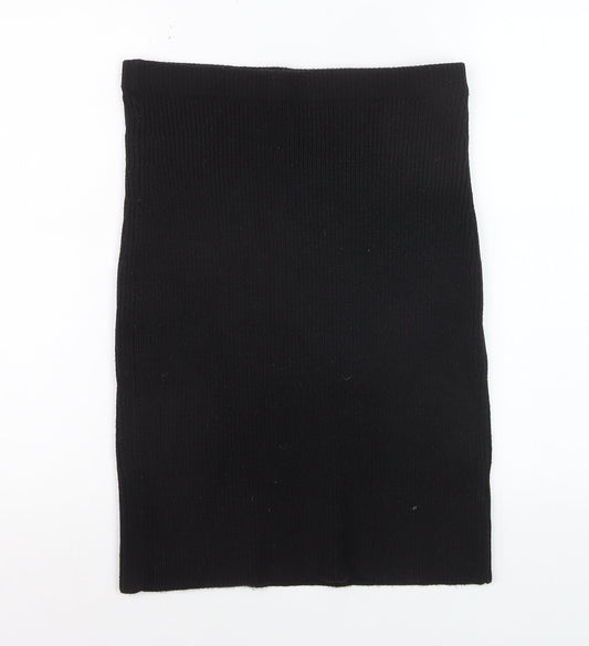 Next Petite Women's Black Knit Pencil Skirt Size 14