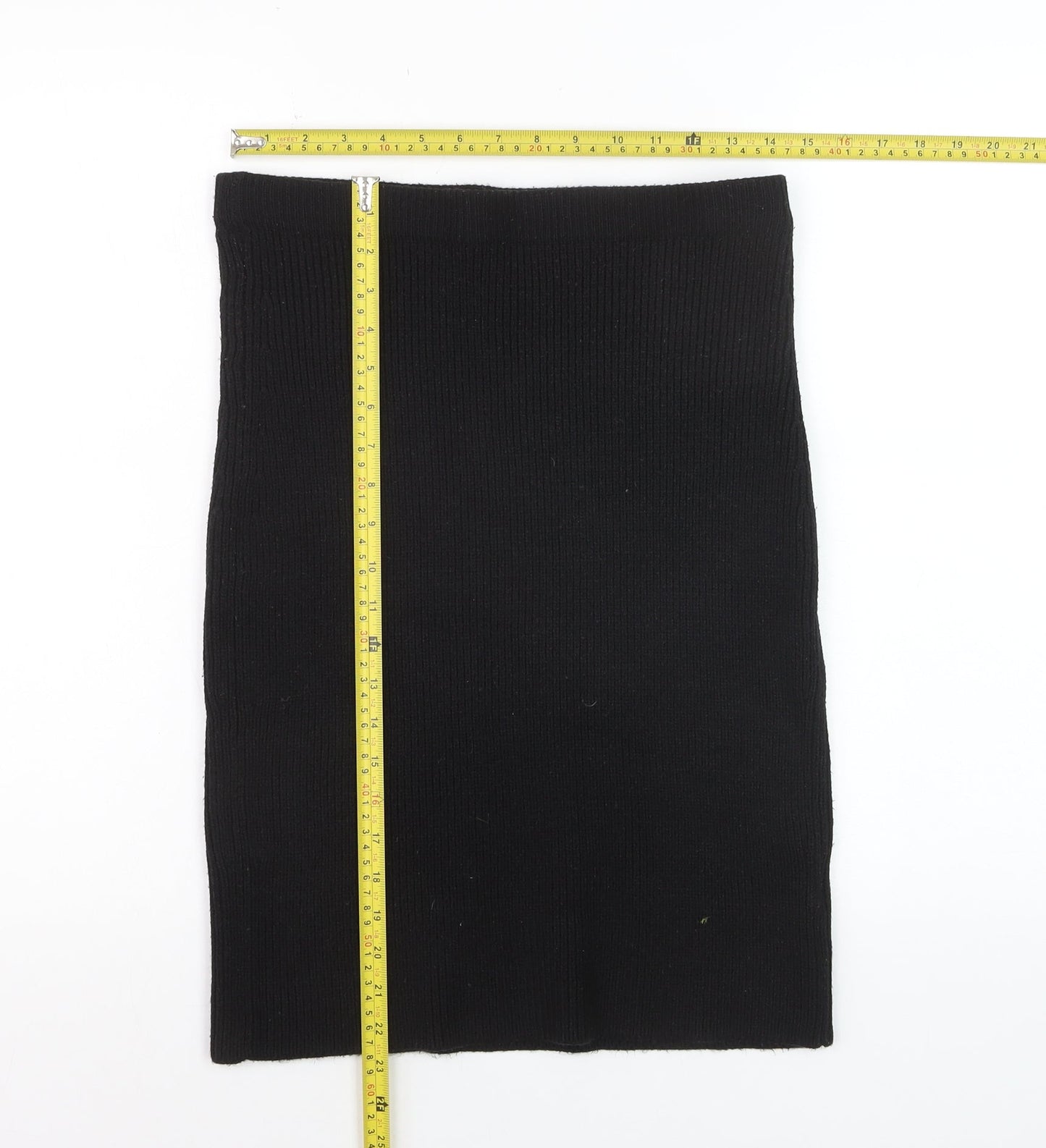 Next Petite Women's Black Knit Pencil Skirt Size 14