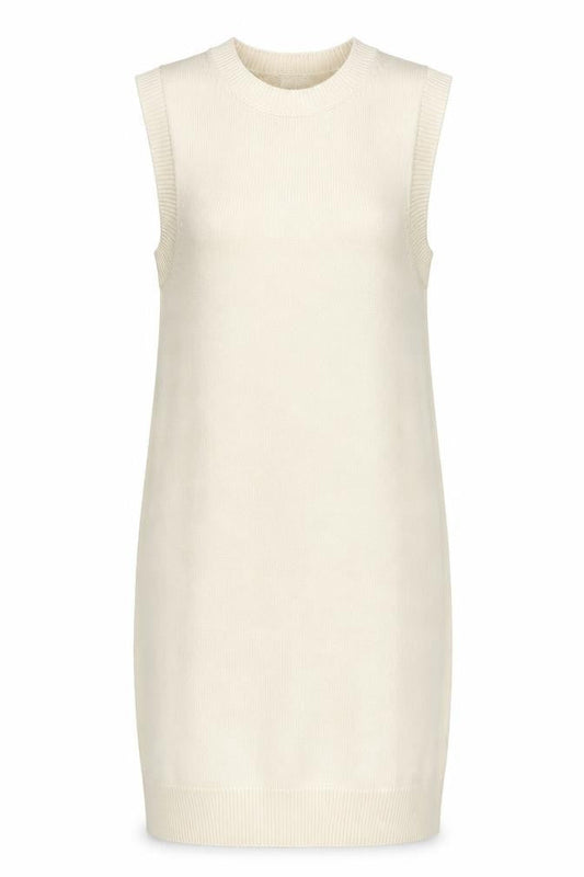 H&M Women Beige Sleeveless Knit Tank Dress Size 12