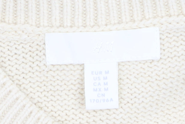 H&M Women Beige Sleeveless Knit Tank Dress Size 12