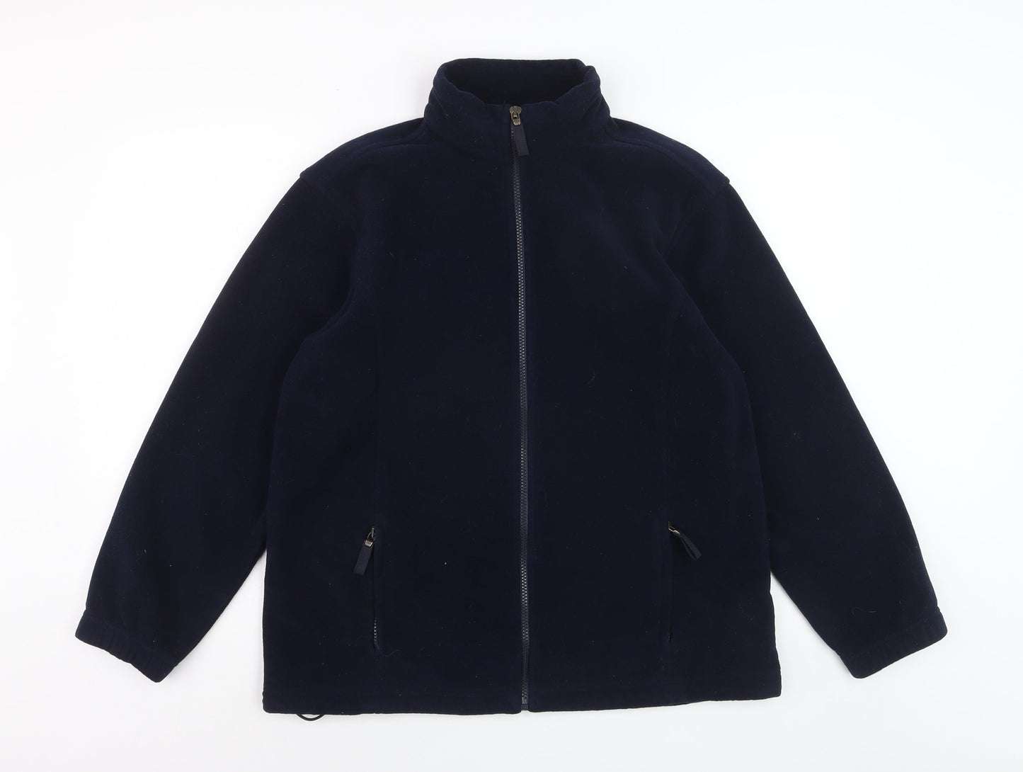 Marks and Spencer Men's Blue Fleece Full Zip Jacket Size M