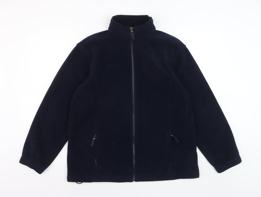 Marks and Spencer Men's Blue Fleece Full Zip Jacket Size M
