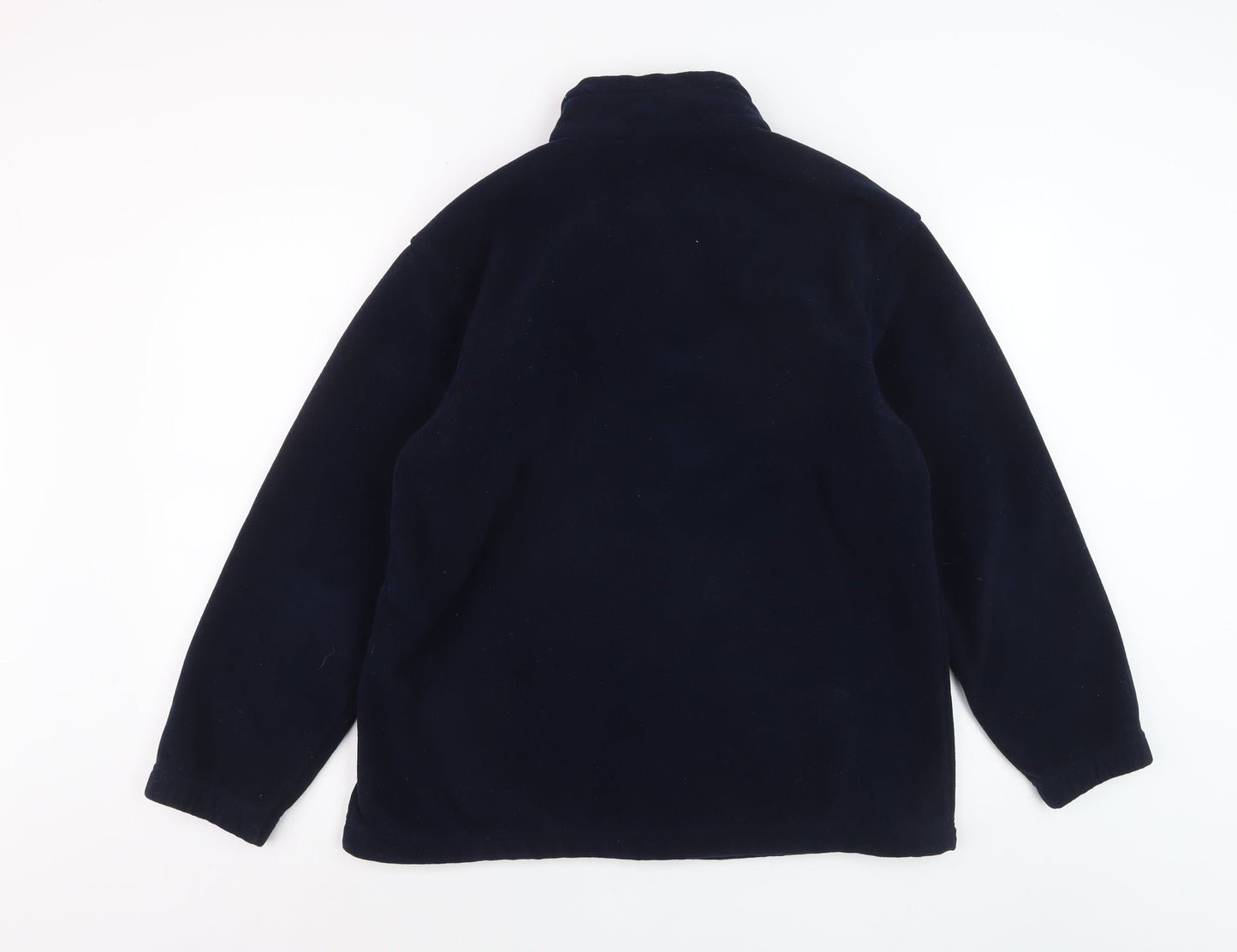 Marks and Spencer Men's Blue Fleece Full Zip Jacket Size M