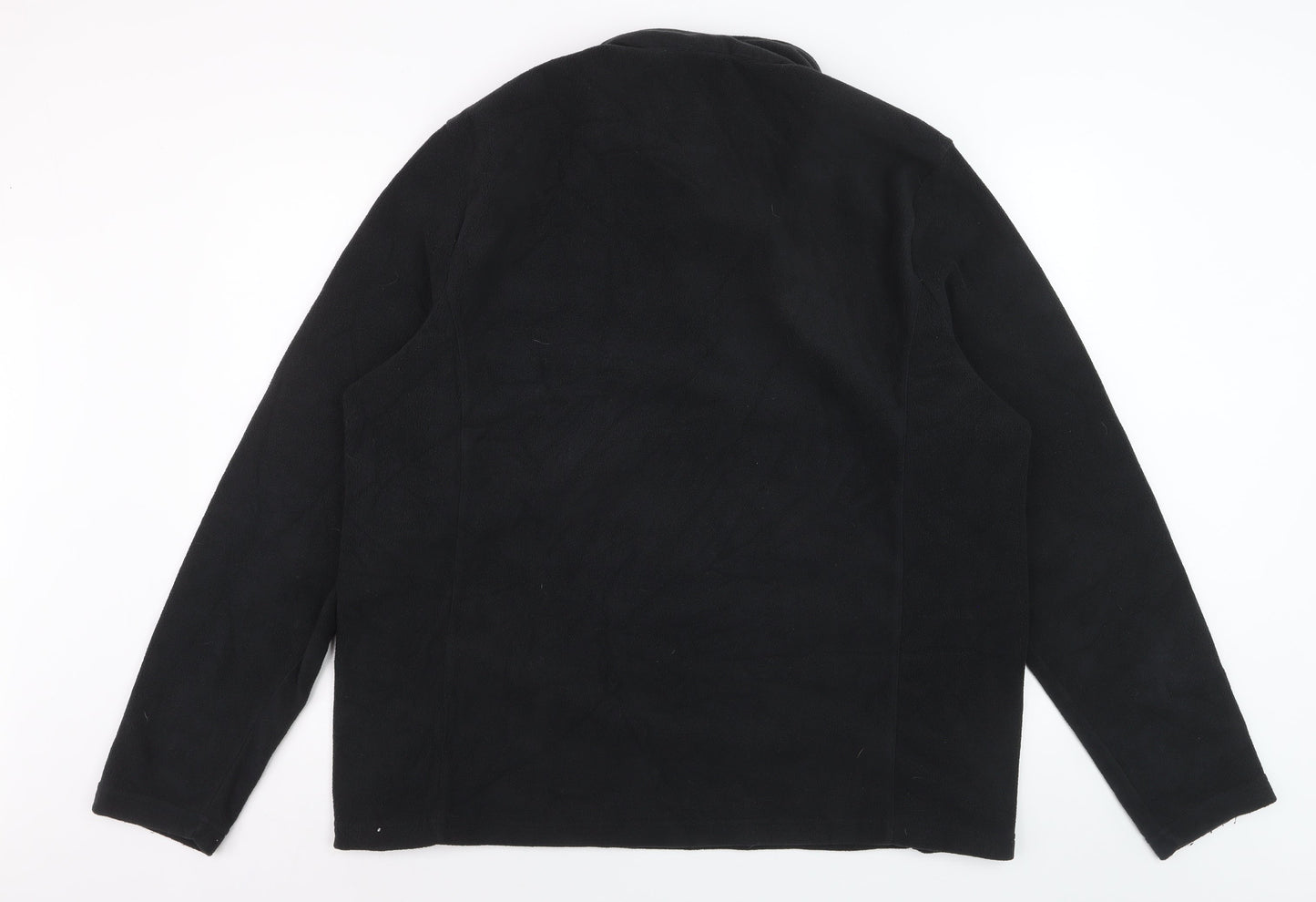 TOG24 Men's Black XL Fleece 1/4 Zip Pullover Sweatshirt