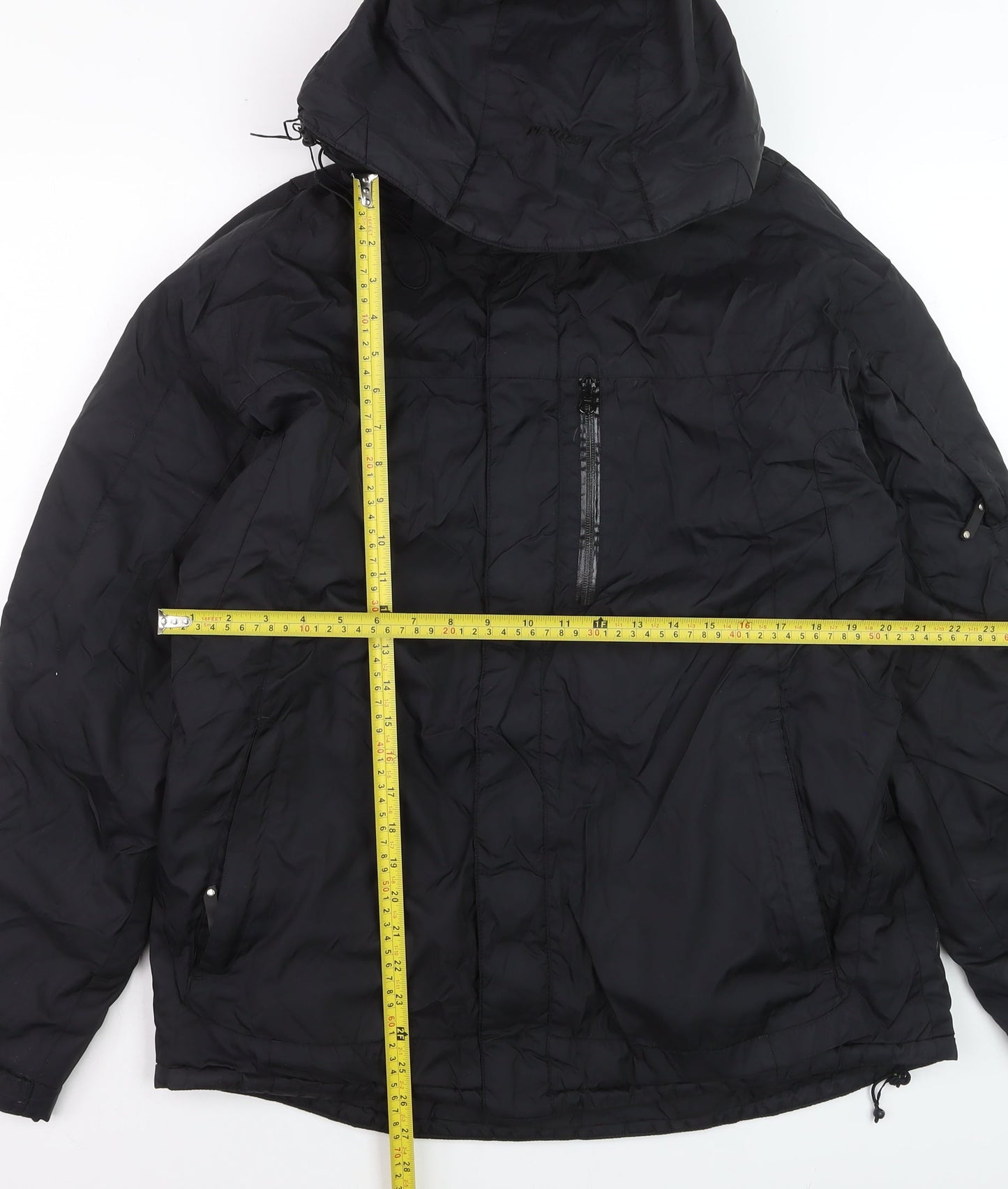 Ripley Men's Black Hooded Puffer Jacket L Waterproof Winter Coat