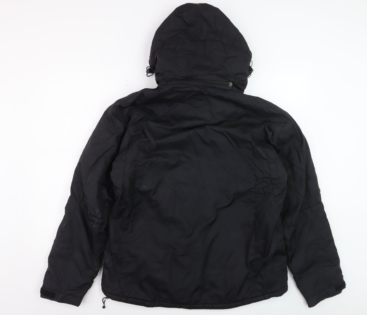 Ripley Men's Black Hooded Puffer Jacket L Waterproof Winter Coat
