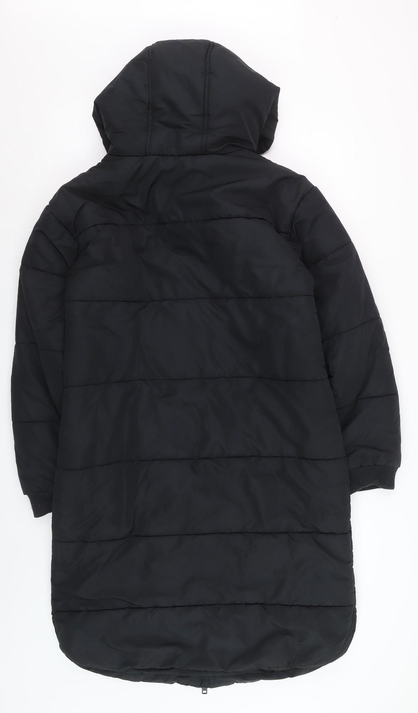 Marks and Spencer Women’s Black Long Hooded Puffer Coat Size 8