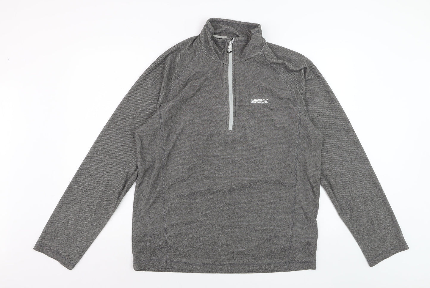 Regatta Men's Grey 1/4 Zip Pullover Sweatshirt Size L Outdoor Fleece