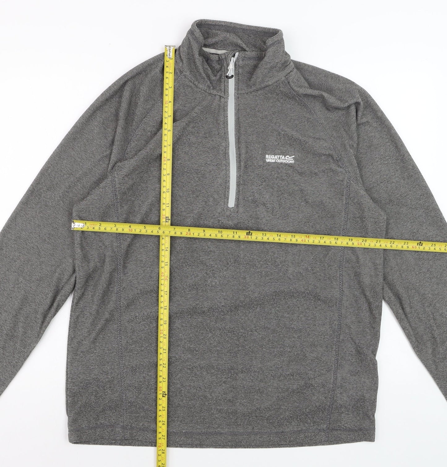 Regatta Men's Grey 1/4 Zip Pullover Sweatshirt Size L Outdoor Fleece