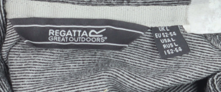 Regatta Men's Grey 1/4 Zip Pullover Sweatshirt Size L Outdoor Fleece