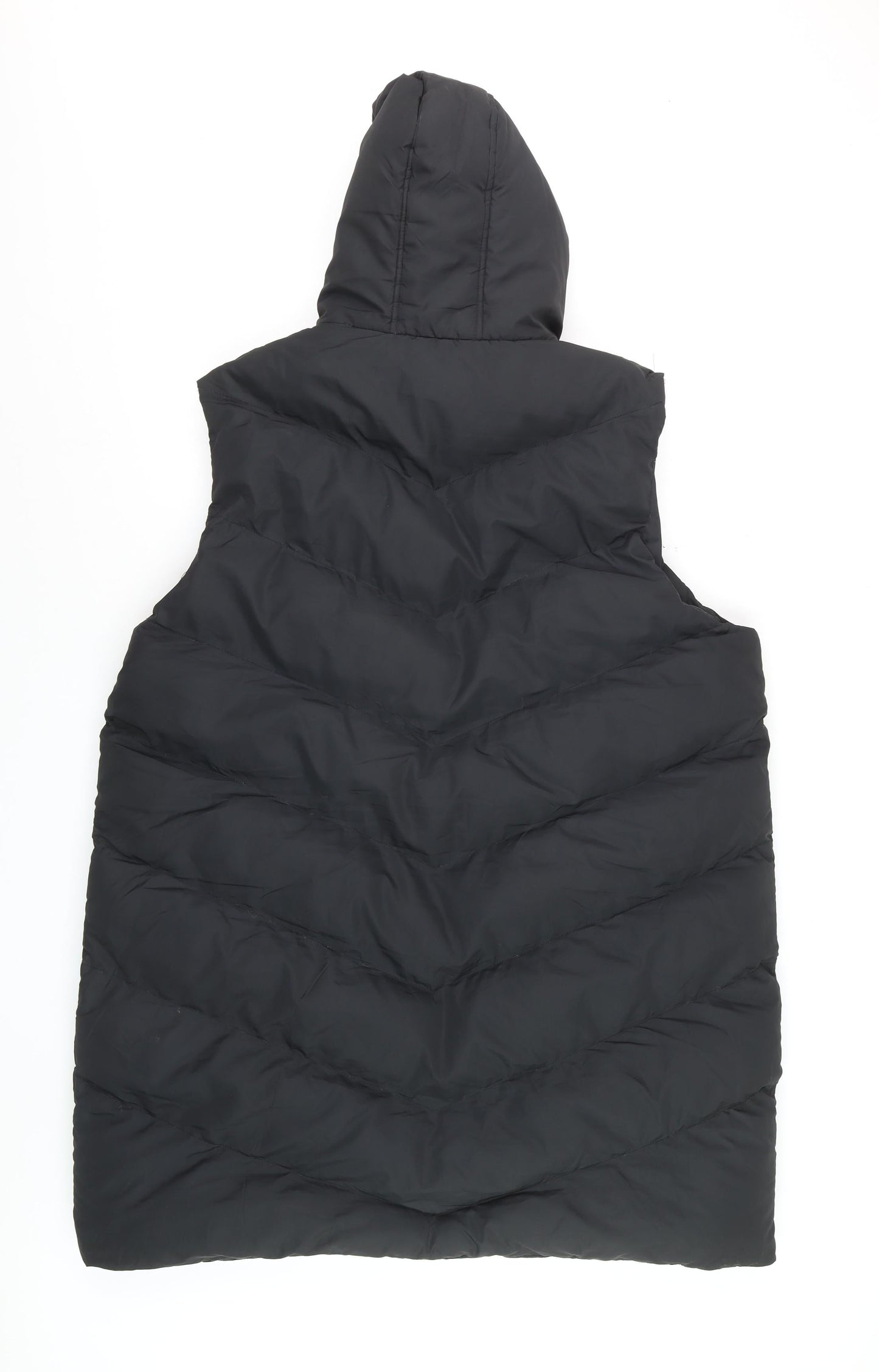 Fluid Women's Black Puffer Hooded Waistcoat Size 20