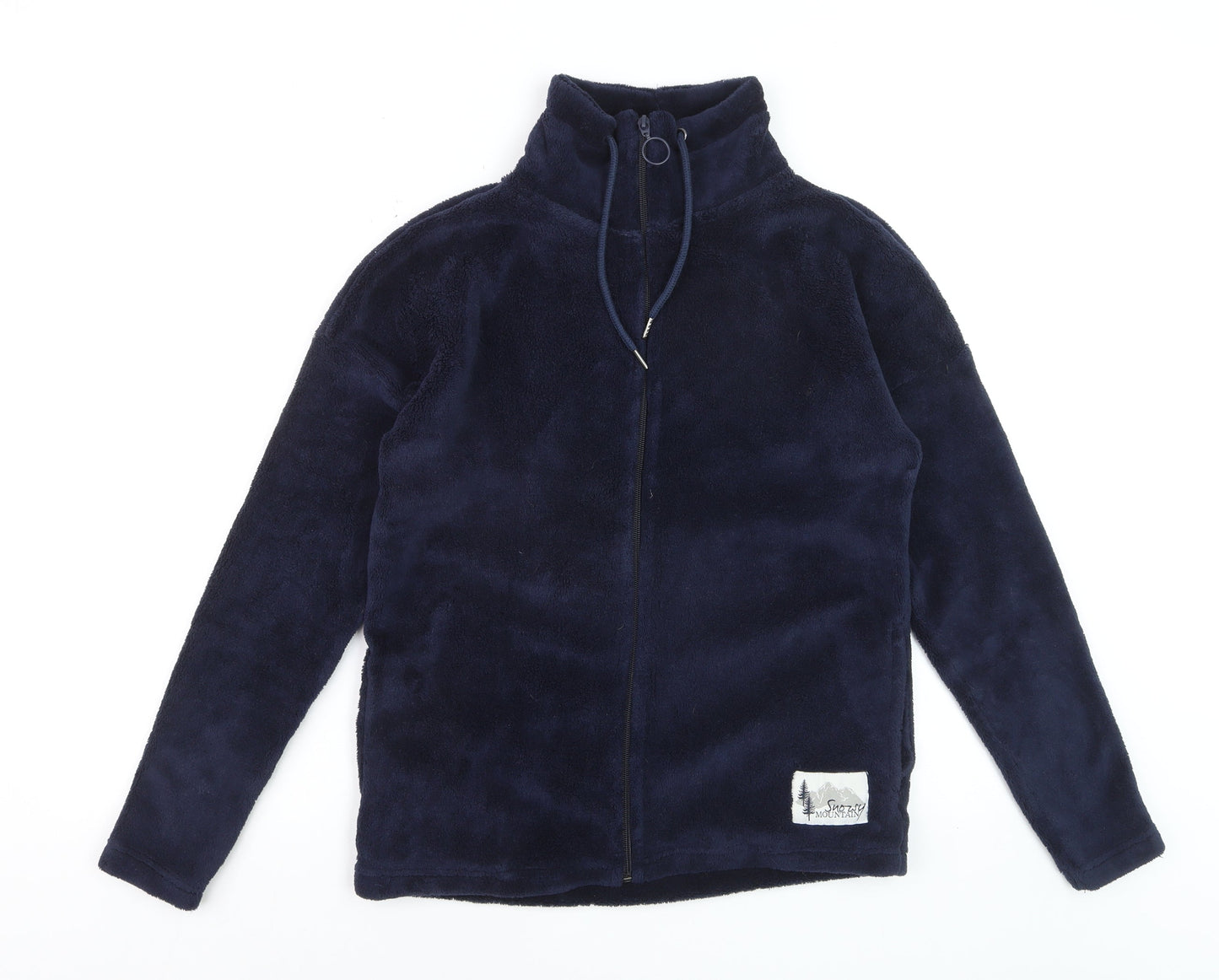 Esmara Women’s Blue Fleece Full Zip Jacket Size S Soft Mid-Length Outdoor