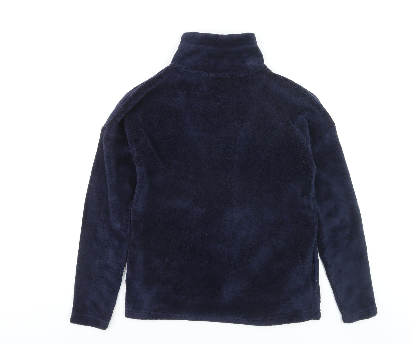 Esmara Women’s Blue Fleece Full Zip Jacket Size S Soft Mid-Length Outdoor