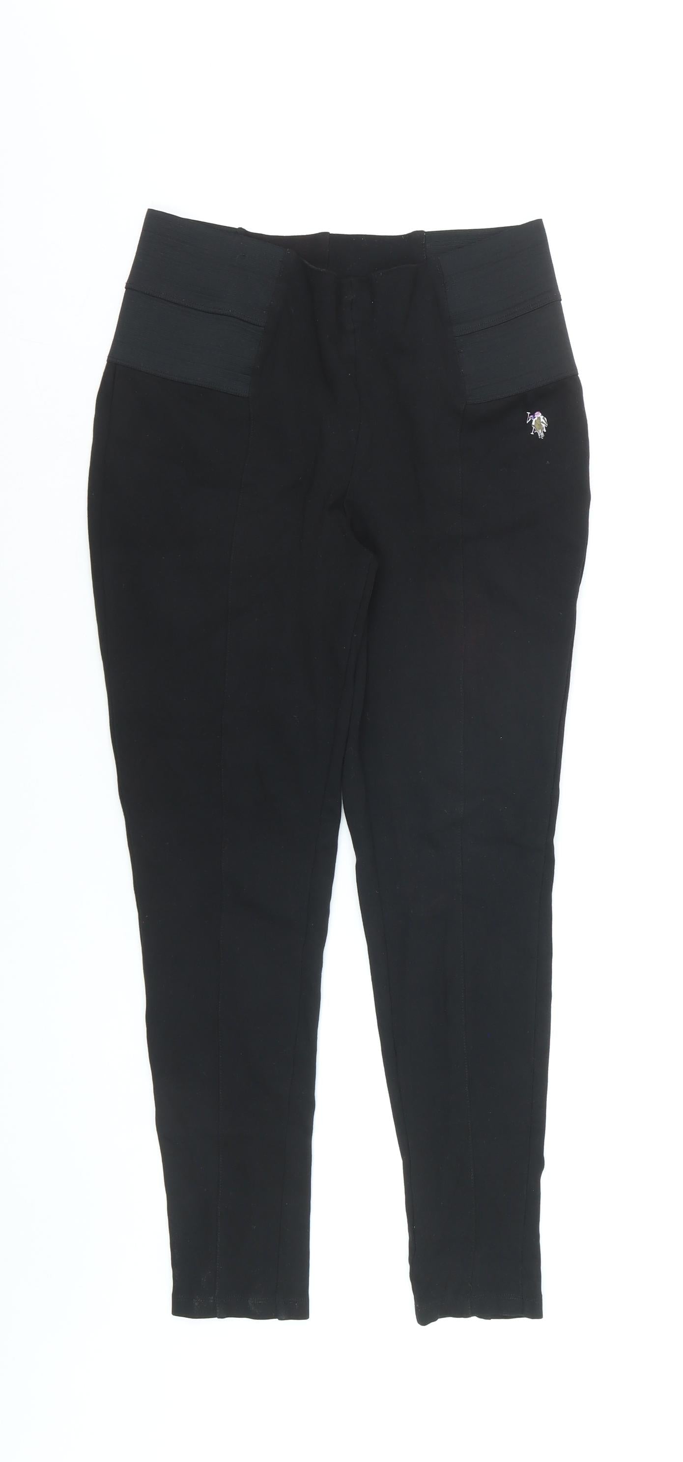 U.S. Polo Assn. Women's Black Stretch Leggings Size M