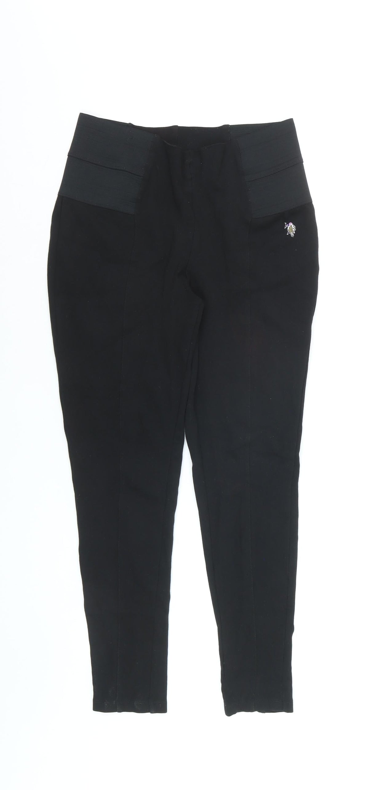 U.S. Polo Assn. Women's Black Stretch Leggings Size M