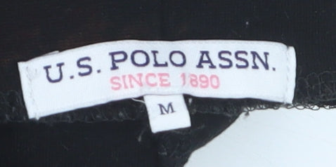 U.S. Polo Assn. Women's Black Stretch Leggings Size M