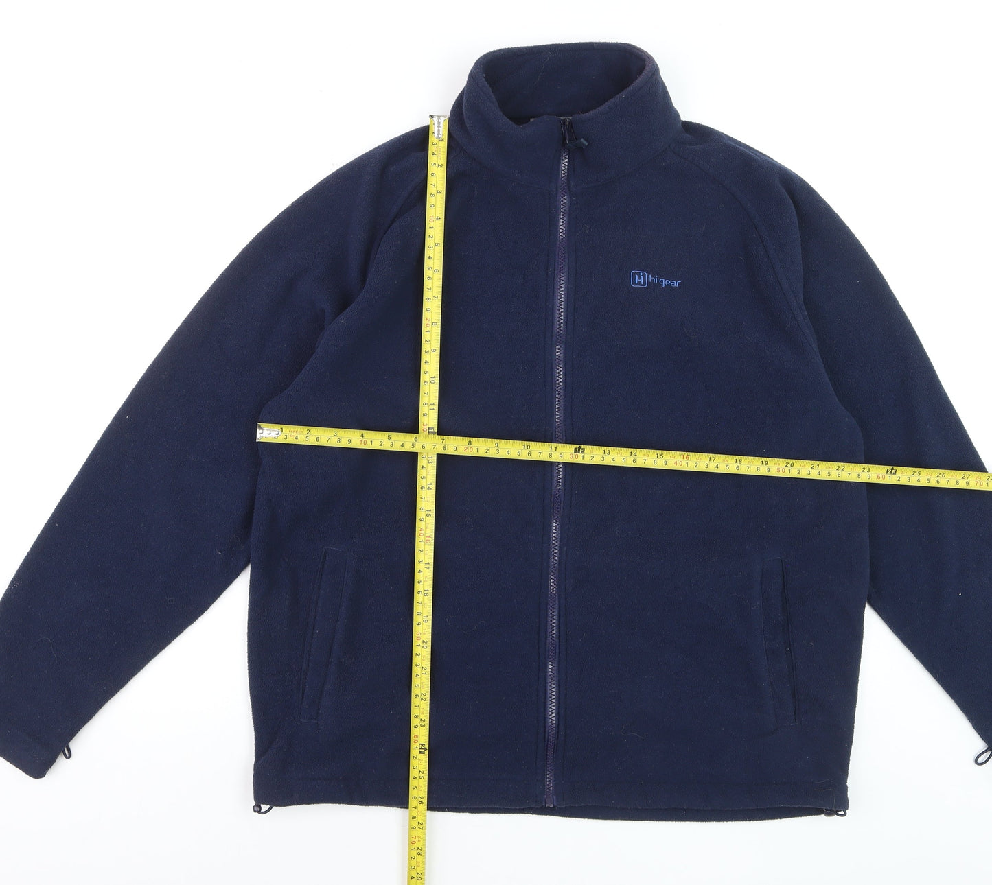 Hi Gear Men's Blue Fleece Full Zip Jacket L Outdoor Hiking