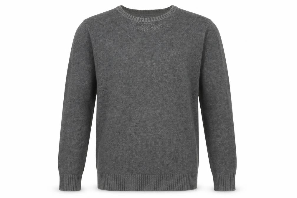 Crew Clothing Mens Grey L Pullover Jumper Cotton Blend