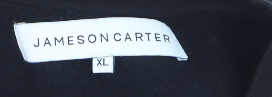 Jameson Carter Men's Black XL Pullover Sweatshirt Crew Neck Logo