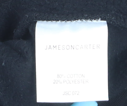 Jameson Carter Men's Black XL Pullover Sweatshirt Crew Neck Logo