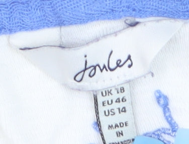 Joules Women Multicoloured Stripe Pullover Hoodie Size 18 Cotton