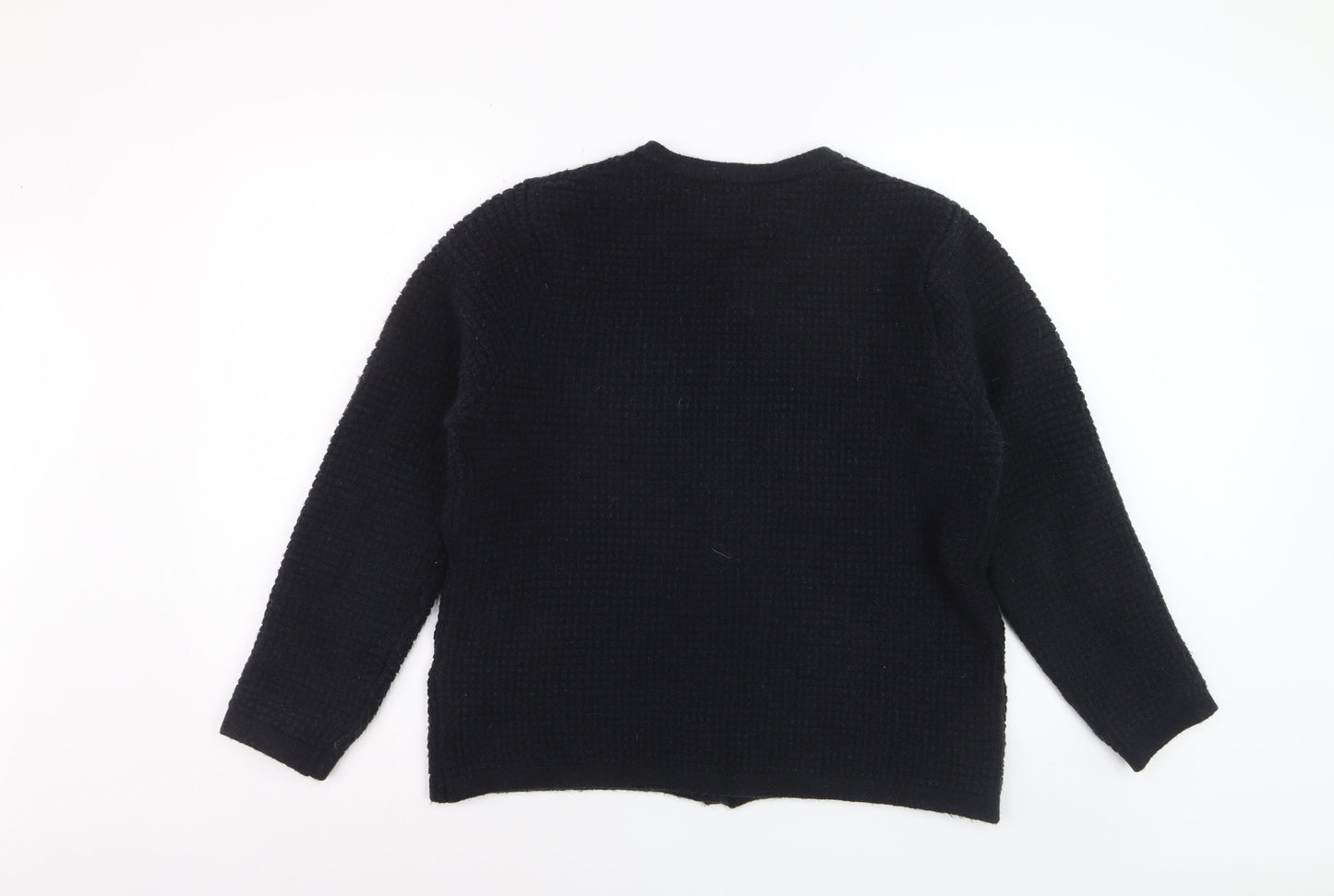 Lipsy Women Black UK 18 Long Sleeve Button Cardigan